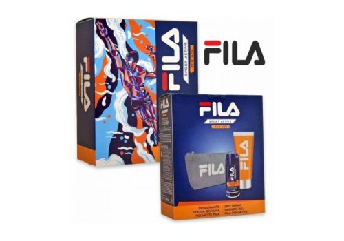 Fila Bravery Man Cofanetto Deo Long Lasting Active 150ml + Showergel 200ml + Pochette