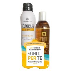 Heliocare 360 spray invisibile spf 50+ 200ml + Avalon detergente fluido 250ml