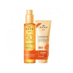 Nuxe Sun spf 50 olio solare viso e corpo 150ml + latte doposole 100ml