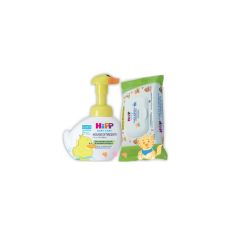 Hipp special pack mousse detergente paperella 250ml + 20 salviette umidificate 6 pezzi