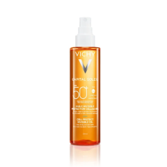 Vichy Capital Soleil spf50+ olio invisibile viso corpo capelli 200ml